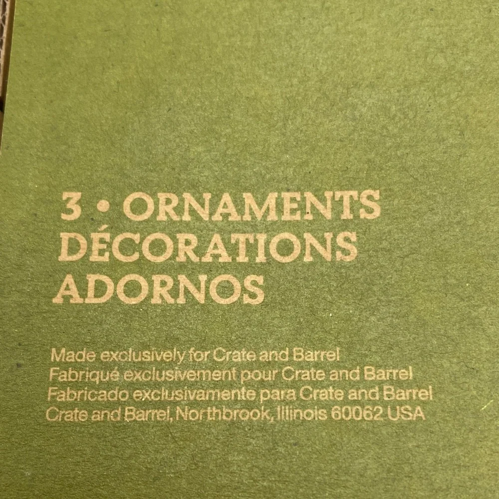 Crate&Barrel Wooden Laser Cut Christmas Village Set - Natural Brown